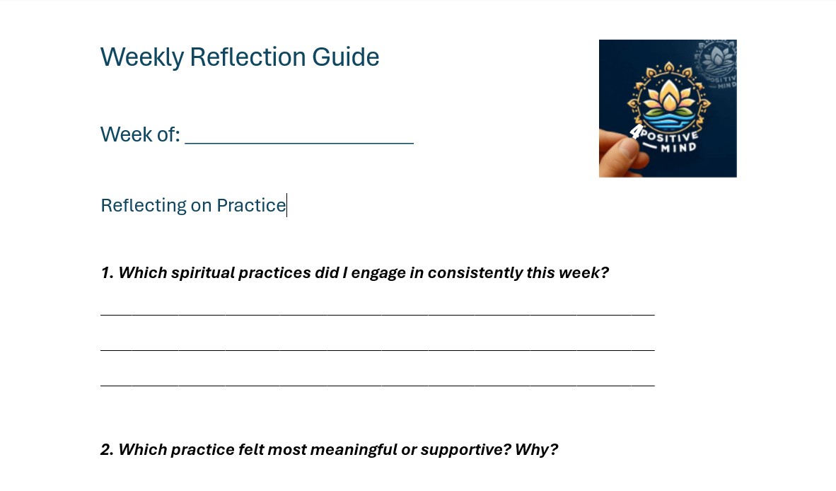 Weekly Reflection Guide